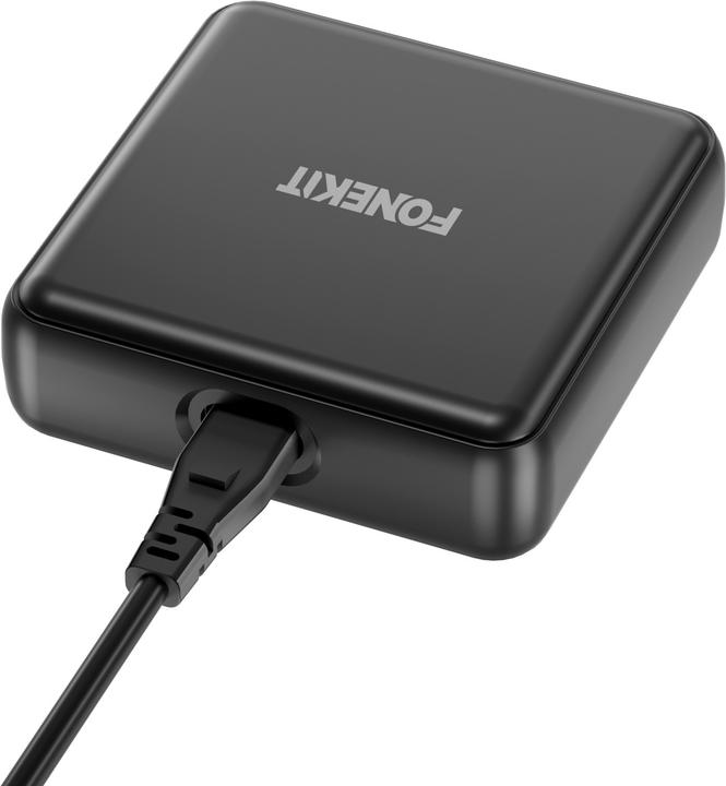 Produktbild FoneKit GaN PD 200W Power Adapter, USB-A + 5 x USB-C, black (200 W)