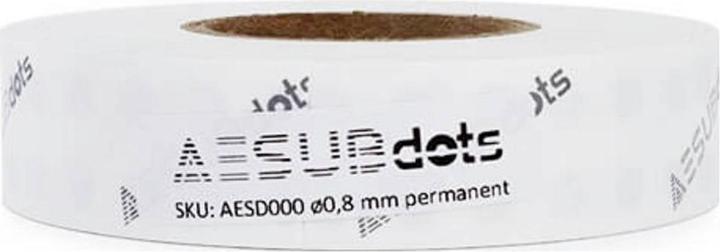 Actual product image Aesub DOTS Targets WHITE 1.5mm AESD001 Scanning Targets 6000pcs/roll (Accessories)