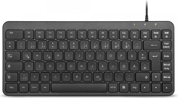 Produktbild Perixx Design Mini Black USB German Keyboard (DE, Kabelgebunden)