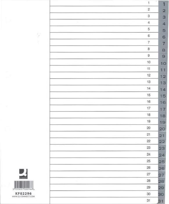 Actual product image Q-Connect Register Full Format Oversize