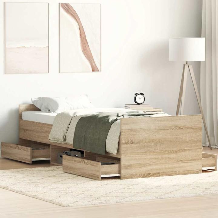 Actual product image vidaXL Bettgestell (100 x 200 cm)