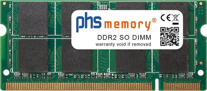 Actual product image PHS-memory 2GB RAM memory for Asus F3KA-A1 DDR2 SO DIMM (Asus F3KA-A1, 1 x 2GB)