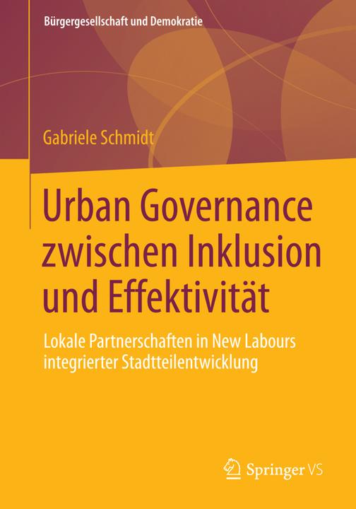 Produktbild Urban Governance zwischen Inklusion und Effektivität (Deutsch, Gabriele Schmidt, 2013)