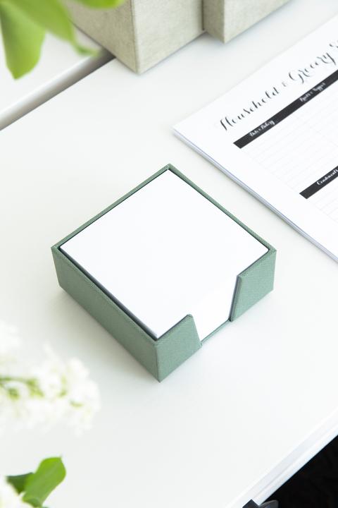 Produktbild Bigso Zettelkasten Leinenbezug James Soft Teal