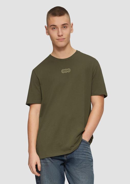 S.Oliver T-Shirt Basic Rundhals T-Shirt mit Frontprint (L)