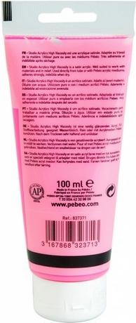 Actual product image Pebeo Studio Acrylics (Fluorescent Pink, 100 ml)