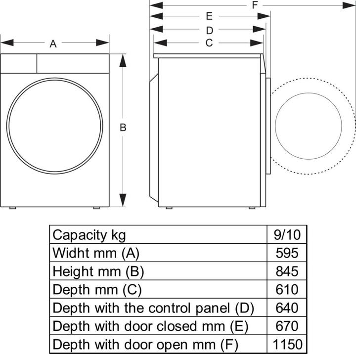 Produktbild Hisense DH3S902BWCC (9 kg, Wechselbar)
