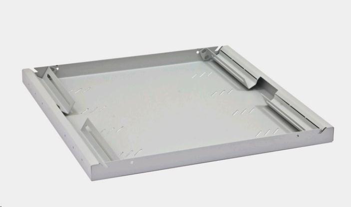 Productafbeelding Triton 19" plank 1U 550mm 80kg kunststof zwart - Zwart - 80 kg - 1U