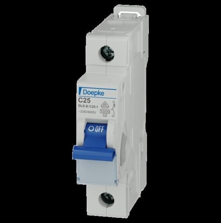 Produktbild Doepke DOEP DLS 6I C25-1 10KA Leitungsschutzschalter DLS 6i 1-pol.