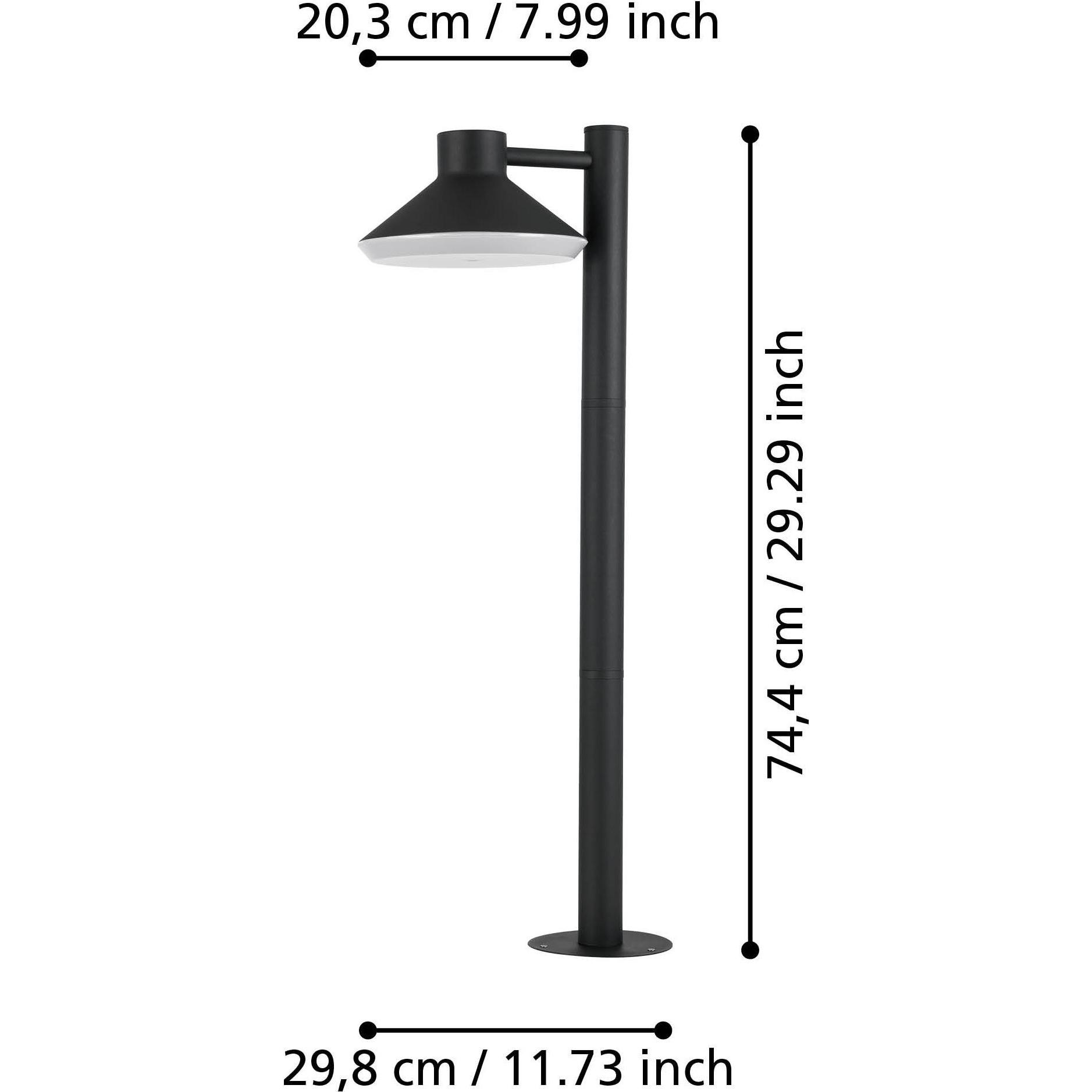 Thumbnail - EGLO, Gartenbeleuchtung, 900689 NINNARELLA LED Aussen-Stehleuchte 4,6W 250x205mm Schwarz Weiss IP44 (400 lm, GU10, IP44)