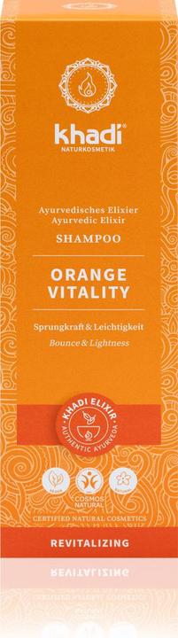 Immagine prodotto Khadi Elixir Shampoo Orange Vitality 200 ml (200 ml, Shampoo liquido)