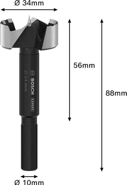 Produktbild Fortis Forstnerbohrer EXPERT Wood 34mm 34x90mm 2608901836 (34 Millimeter)