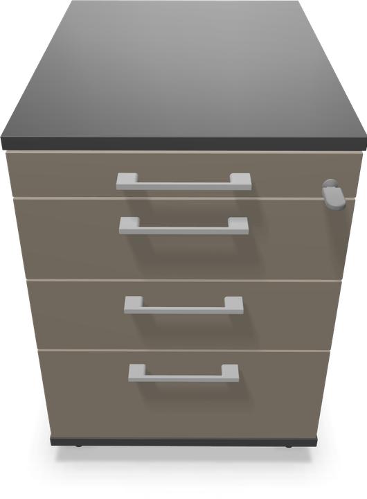 Black, Cubanite grey, Dark grey, Silver grey