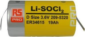 RS PRO ER34615 Tag Lithium Thionylchlorid D Batterie, 3.6V (1 Stk., D)