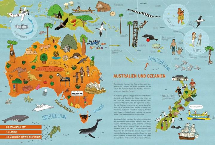 Produktbild Mein grosser Weltatlas (Deutsch, Volker Präkelt, Yayo Kawamura, 2023)