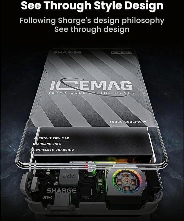 Produktbild Sharge Icemag (10000 mAh, 20 W, 37 Wh)