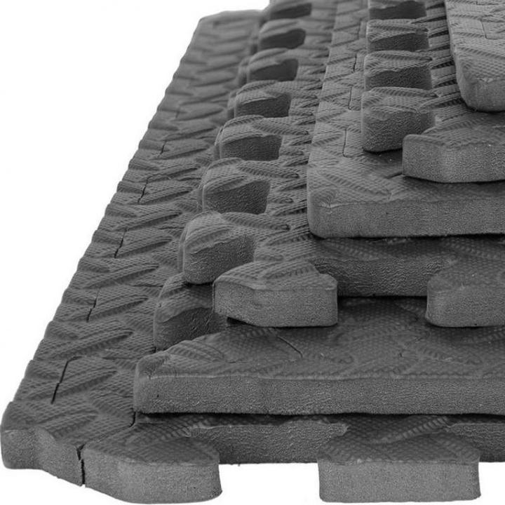 Produktbild HMS Faltbare Trainingsmatte Premium MP12, hellgrau (12 mm)