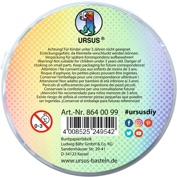 Produktbild Ursus Wackelaugen 400 Stück, Selbstklebend: Ja