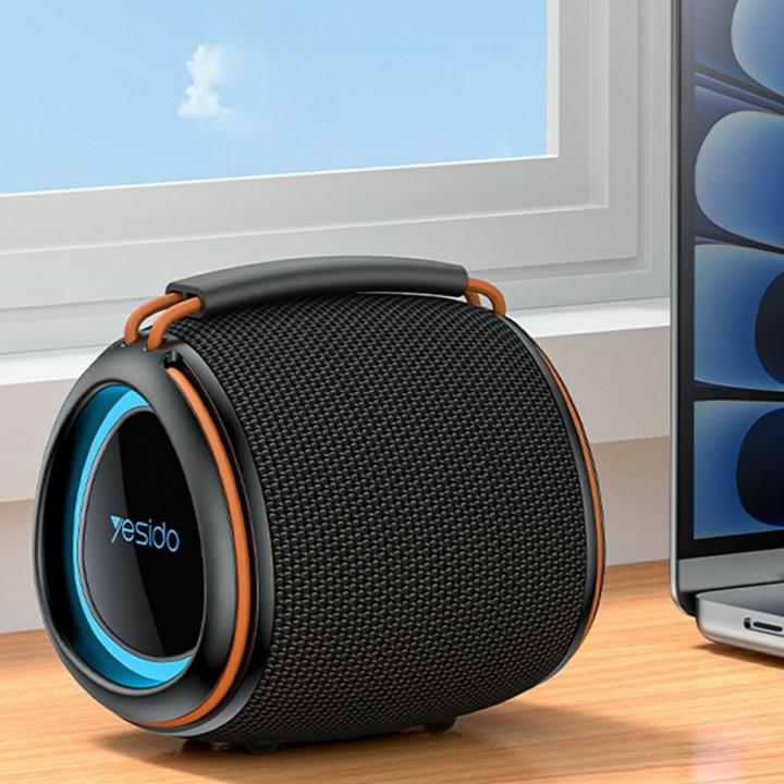 Actual product image Yesido - Wireless Speaker (YSW40) - Bluetooth 5.3, Type-C, TF Card, USB, 1200mAh, 8W - Black
