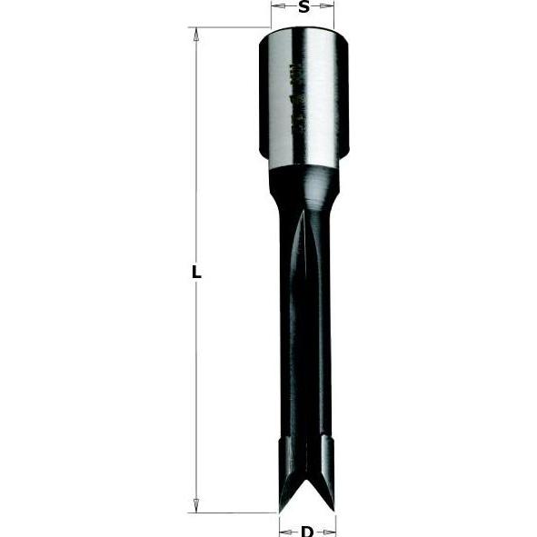 CMT, Punte per fresa, 163.160.11 Schlosskastenfräser 16mm, Schaft 12 x 1mm