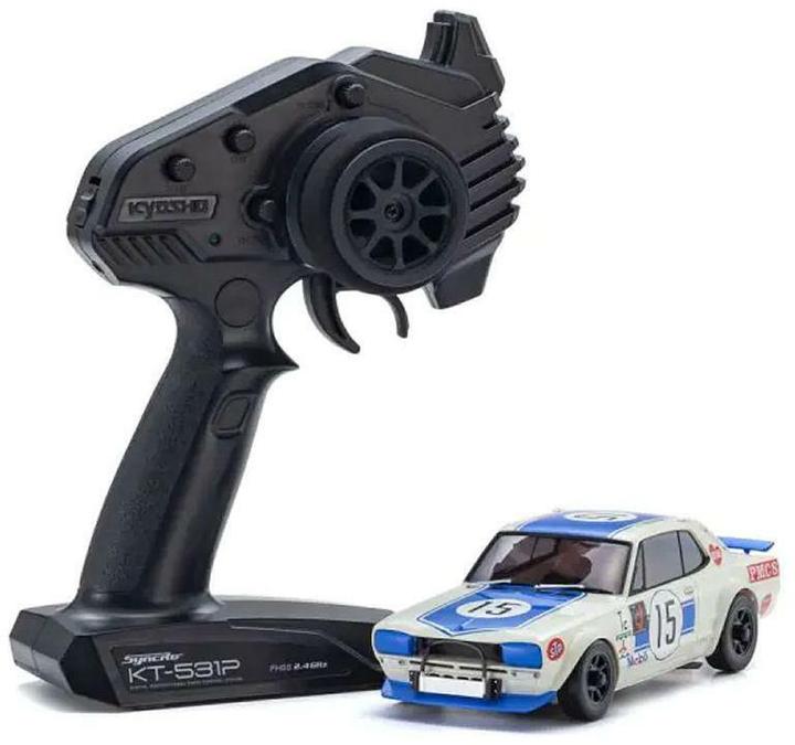 Produktbild Kyosho Mini-Z MA020 Nissan Skyline 2000GT-R AWD Blau, ARTR, 1:27 (ARR Almost-Ready-to-Race)