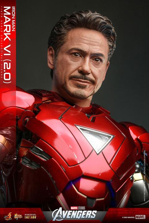 Actual product image Hot Toys Marvel's - The Avengers "Iron Man Mark VI (2.0)" 1/6 Diecast Action Figure 1/6
