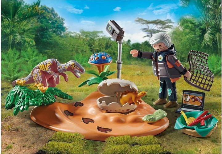 Produktbild Playmobil Stegosaurusnest mit Eierdieb (71526)
