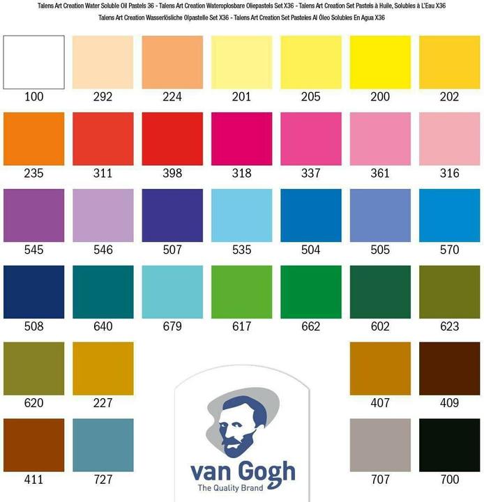 Produktbild Talens Wasserlösliche Ölpastelleset X36 (36x)