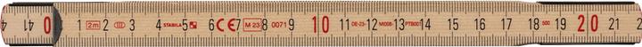 Actual product image Stabila Wooden folding rule type 507 N (2 m)