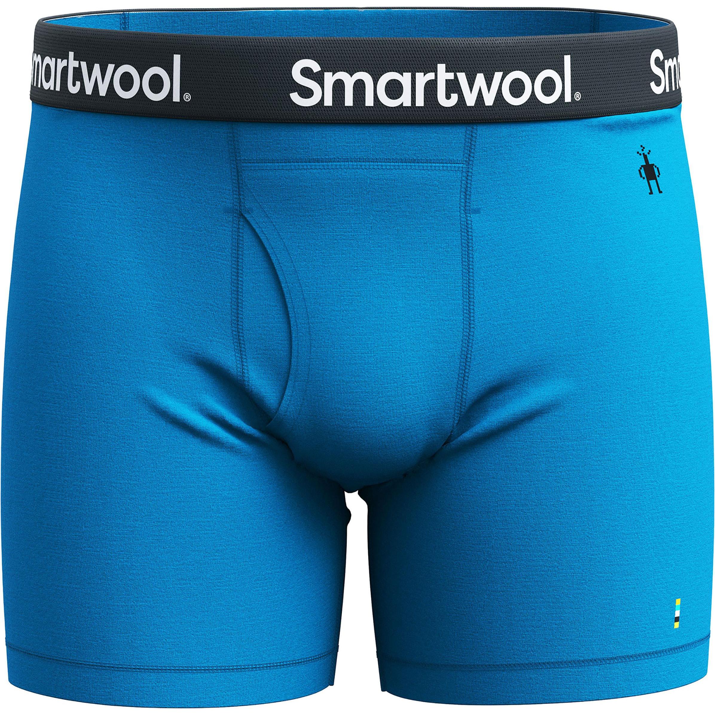 Smartwool, Herren, Funktionsunterhose, Merino Boxer Brief Boxed (L), Blau, L