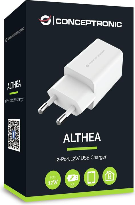 Actual product image Conceptronic ALTHEA06W Mobile Device Charger Indoor White (12 W)