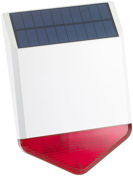 VisorTech Self-sufficient solar wireless alarm system with siren and light warning signal