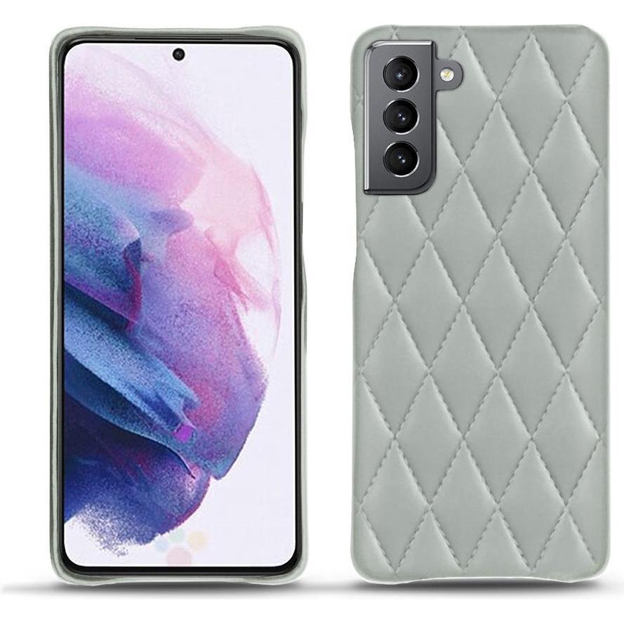 Noreve Lederschutzhülle (Samsung Galaxy S21), Smartphone Hülle, Grau