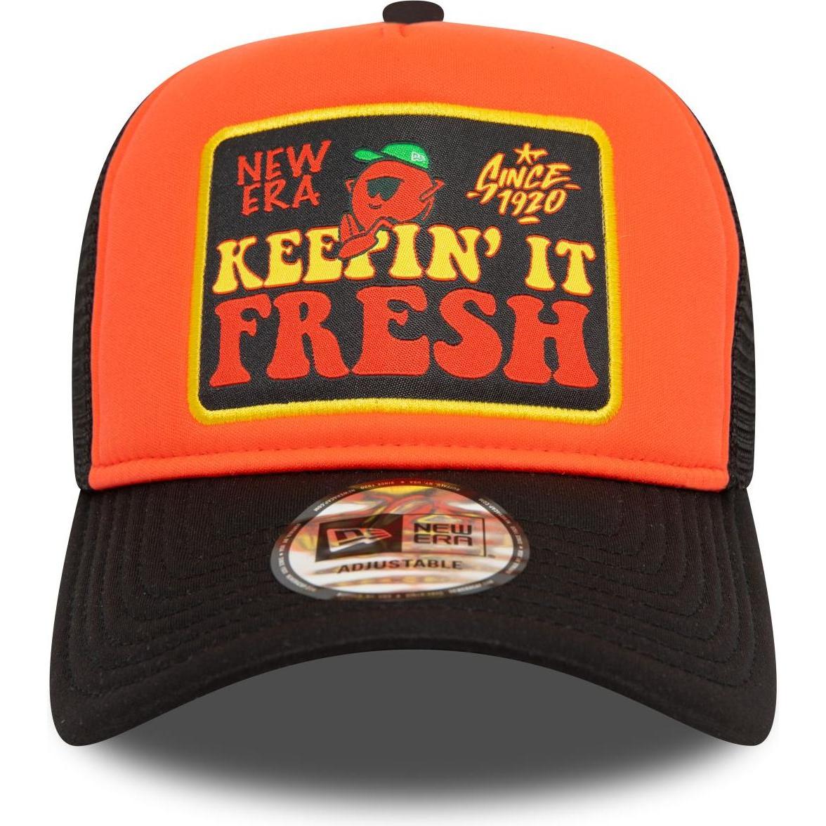 Thumbnail - New Era, Herren, Cap, A-Frame Trucker Snapback Cap - Keepin It Fresh, Schwarz, (One Size)