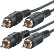 Image du produit Roline Câble de connexion RCA (10 m, Câbles Cinch)