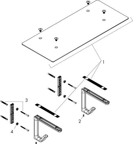 Produktbild Axor Universal Accessories Badetuchablage