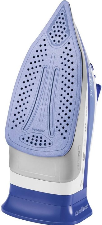 Actual product image Clatronic DB 3706 cordless steam iron ceramic soleplate white-blue (2400 W)
