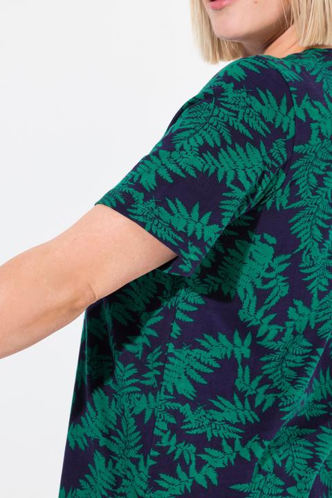 Actual product image Ulla Popken Strappy Short Sleeve Knit Tunic (58)