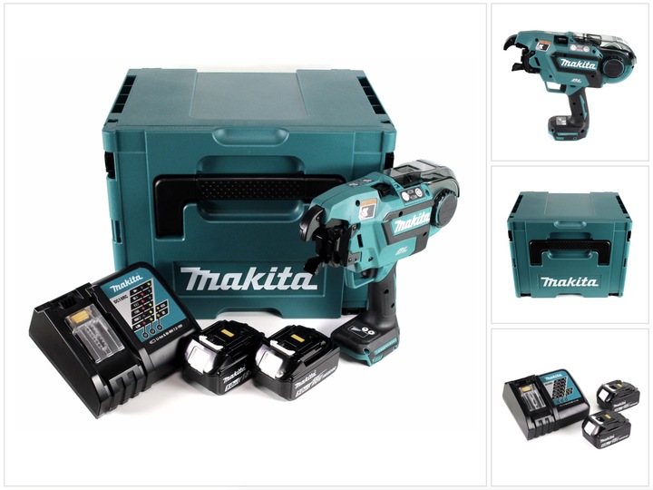 Immagine prodotto Makita DTR 180 RTJ Batteria connettore per armature 18V Brushless per filo da 0,8mm in Makpac + 2x 5,0Ah