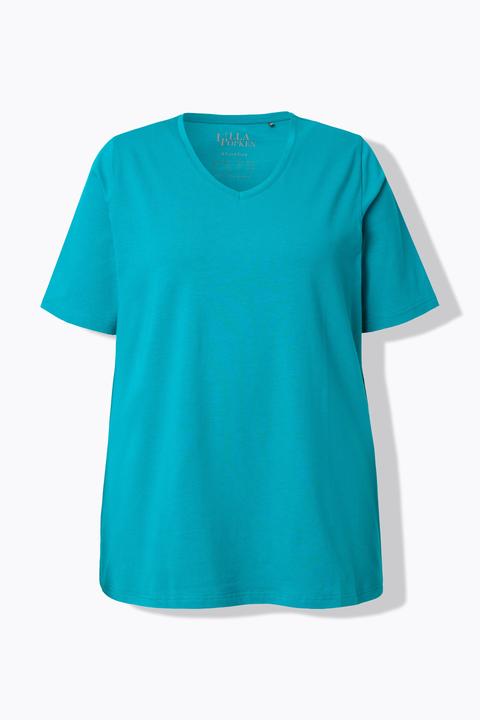 Actual product image Ulla Popken Essential V-Neck Stretch Tee (62)
