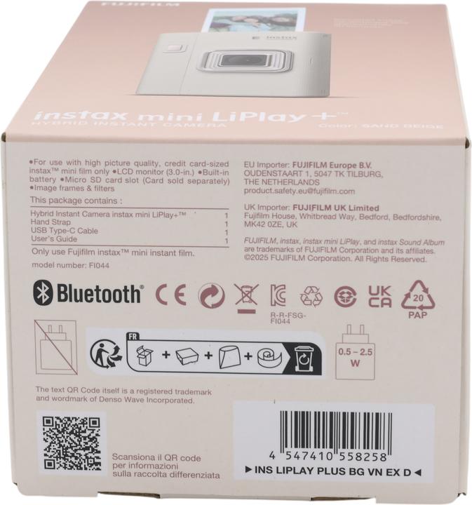 Actual product image Fujifilm Instax Mini LiPlay+