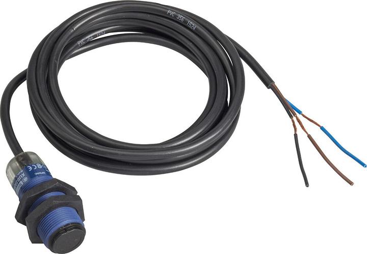 Actual product image TE Sensors Sensor, Diffuse, Sr 0.6m PNP, 2m cable