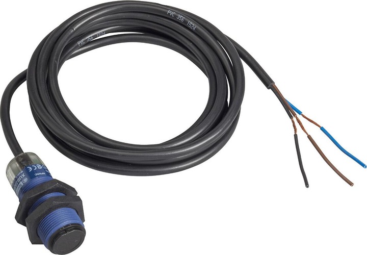 Produktbild TE Sensors Näherungsschalter optisch M18 Kabel 2m (Empfänger, Sender)
