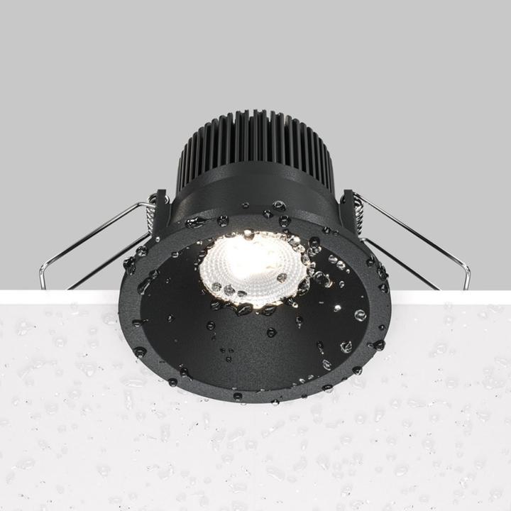 Immagine prodotto Maytoni Zoom LED downlight, luce da incasso 6W dimmerabile nero IP65 90Ra Ø6mm bianco neutro (390 lm)