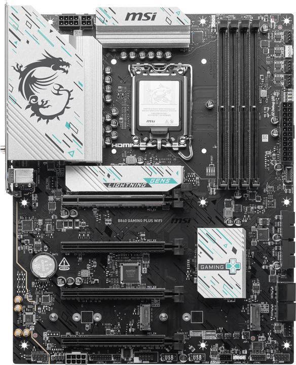 Produktbild MSI B860 GAMING PLUS WIFI (Socket S1, Intel B860, ATX)