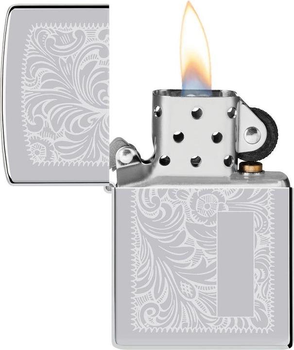 Actual product image Zippo lighter, chrome-plated / verz.