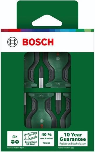 Productafbeelding Bosch Professional Stompschroevendraaierset, 1600A032UJ, 4-delig (Gleuf)