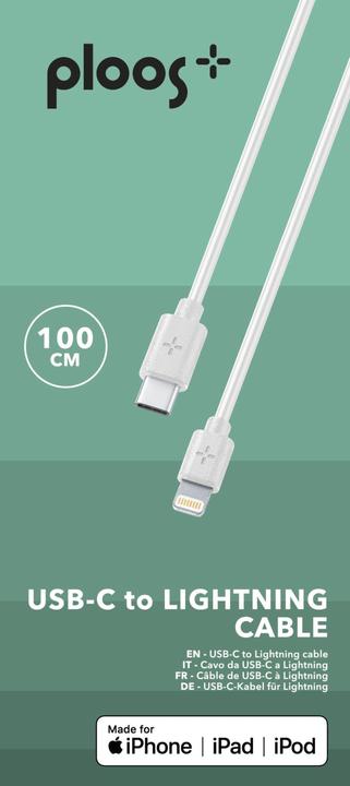 Produktbild Cellularline PLOOS - CABLE 100cm - USB-C to Lightning (1 m)