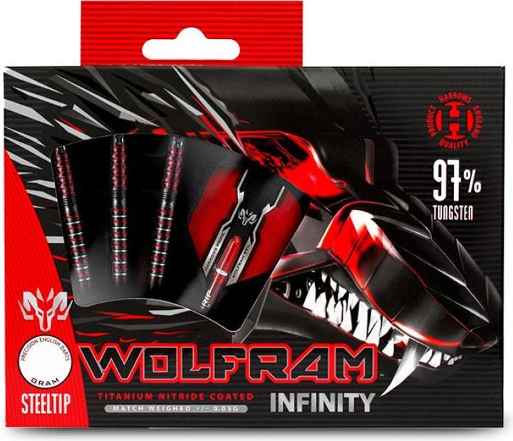 Produktbild Harrows Wolfram Infinity 97 % Steeltip-Darts