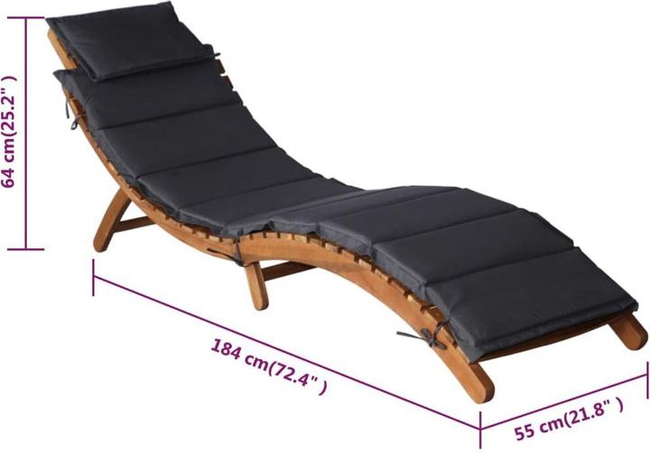 Immagine prodotto vidaXL Sonnenliege (184 cm)